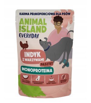 Animal Island Everyday MONO mokra karma dla psa Indyk z Warzywami pasztet 300g