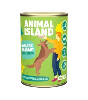 Animal Island karma mokra dla psów dorosłych Bażant z Marchewką 400g