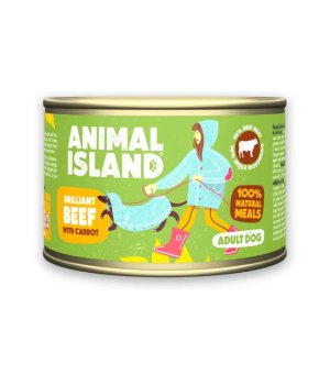 Animal Island karma mokra dla psów dorosłych Wołowina z Marchewką 410g