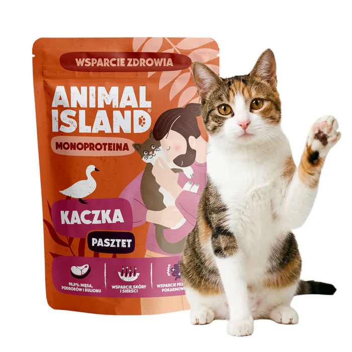 Animal Island Monoproteinowa mokra karma dla kota - Pasztet Kaczka 100g