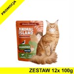 Animal Island Monoproteinowa mokra karma dla kota - Pasztet Przepiórka ZESTAW 12x 100g