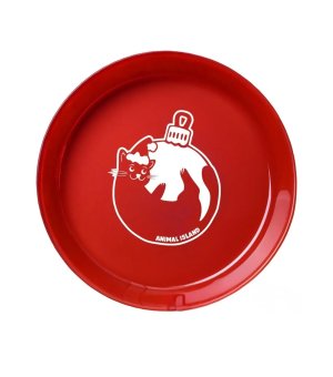 🎄🎁 Animal Island Talerzyk dla kota Świąteczny czerwony 18cm