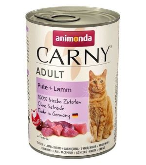 Karma mokra dla kota Animonda Cat Carny INDYK, JAGNIĘCINA - 400g