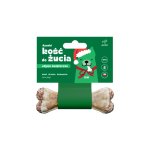🎄🎁 Azanki Kość Świąteczna do żucia w skórze wołowej z karpiem, śliwką i rozmarynem S/M 12cm