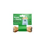 Azanki Kość Wiosenna do żucia w skórze wołowej z Kozą S/M 12cm
