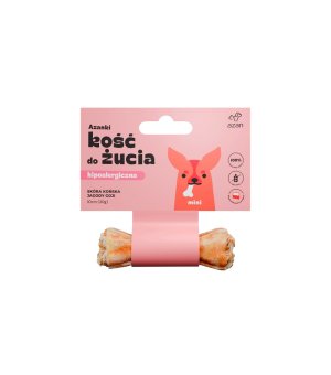 Azanki Kość ze skóry końskiej z jagodami goji MINI 10cm