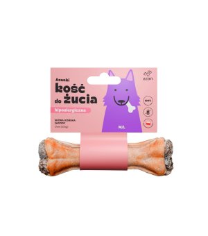 Azanki Kość ze skóry końskiej z jagodami M/L 17cm