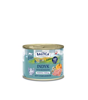 Baltica karma mokra dla kotów dorosłych Mono Indyk 185g
