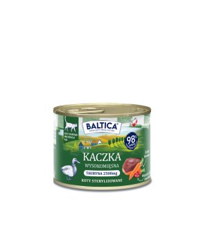 Baltica karma mokra dla kotów dorosłych Mono Kaczka 185g