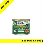 Baltica karma mokra dla kotów dorosłych Mono Kaczka ZESTAW 6x 185g