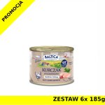 Baltica karma mokra dla kotów dorosłych Mono Kurczak ZESTAW 6x 185g