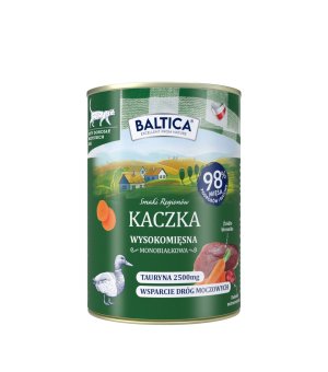 Baltica karma mokra dla kotów dorosłych Mono Kaczka 400g