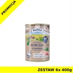 Baltica karma mokra dla kotów dorosłych Mono Kurczak ZESTAW 6x 400g