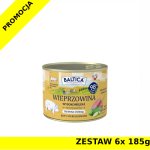 Baltica karma mokra dla kotów dorosłych Mono Wieprzowina ZESTAW 6x 185g
