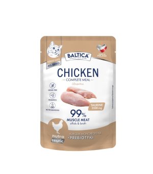 Baltica karma mokra dla kotów dorosłych NU MONO Kurczak 100g saszetka