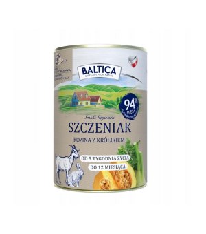 Baltica karma mokra dla szczeniąt Kozina z Królikiem 400g