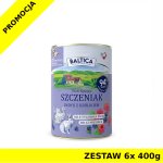 Baltica karma mokra dla szczeniąt Indyk z Królikiem ZESTAW 6x 400g