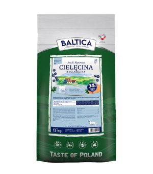 BALTICA karma sucha dla psów dorosłych ras dużych Smaki Regionów Cielęcina z Jagnięciną XL 1kg (waga)