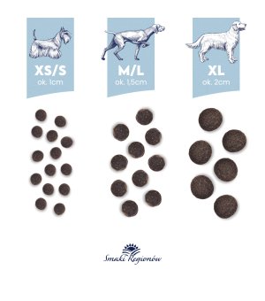 BALTICA karma sucha dla psów dorosłych ras dużych Smaki Regionów Cielęcina z Jagnięciną XL 12kg