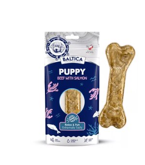 BALTICA Kość Puppy Beef&Salmon dla szczeniąt wołowina z łososiem 1szt. 55g