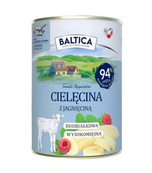 Baltica mokra karma dla psa Cielęcina z Jagnięciną 400g