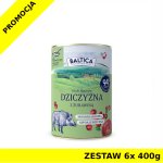 Baltica mokra karma dla psa Dziczyzna z Żurawiną ZESTAW 6x 400g