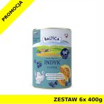 Baltica mokra karma dla psa Indyk z Dynią ZESTAW 6x 400g