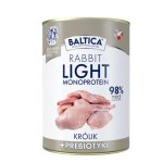 Baltica mokra karma dla psa Monoprotein LIGHT Rabbit - Królik z prebiotykami 400g