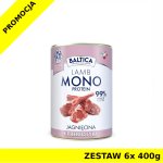 Baltica mokra karma dla psa Monoprotein Lamb - jagnięcina z prebiotykami ZESTAW 6x 400g