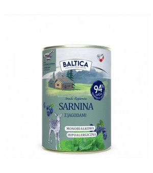 Baltica mokra karma dla psa Sarnina z Jagodami 400g