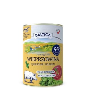 Baltica mokra karma dla psa Wieprzowina z Jabłkiem 400g