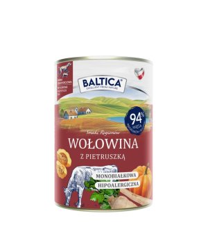 Baltica mokra karma dla psa Wołowina z Pietruszką 400g