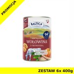Baltica mokra karma dla psa Wołowina z Pietruszką ZESTAW 6x 400g