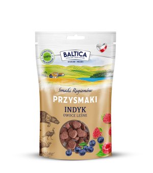 BALTICA Przysmaki Regionów Indyk z owocami leśnymi 100g