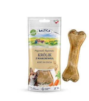 BALTICA Smaki Regionu Kość do życia - Królik z Marchewką 12cm 1szt.