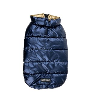 Barry King Kurtka Granatowo Złota dwustronna 3XL 60cm