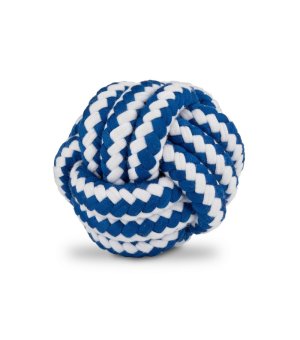 Barry King Piłka ze sznurka biało niebieska 6,5cm
