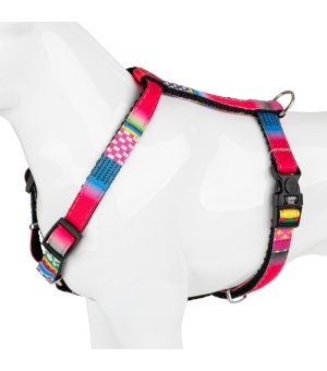 Barry King Szelki Mozaika 10mm / 25-40cm różowe