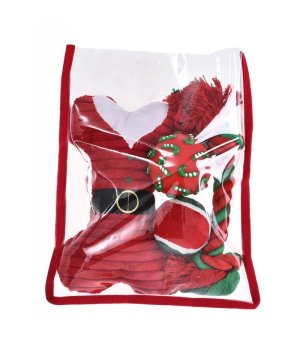 🎄🎁 Świąteczny zestaw zabawek dla psa - 4 szt. - czerwony - Barry King