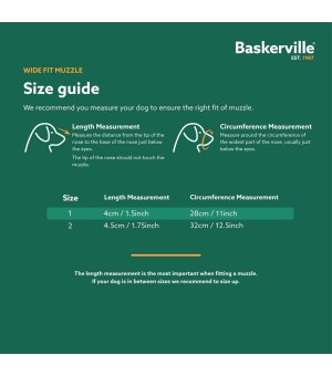 BASKERVILLE WIDE FIT -CLASSIC 2 beżowy kaganiec dla krótkiej kufy 