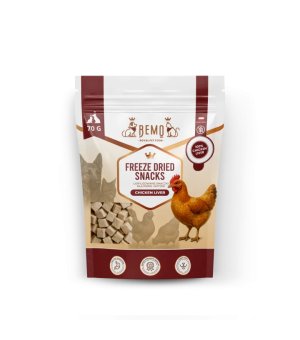 BEMO Freeze Dried Snacks Liofilizowane przysmaki Wątróbka Kurczaka 70g