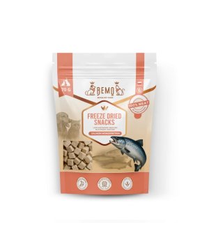 BEMO Freeze Dried Snacks Liofilizowane przysmaki Łosoś 70g