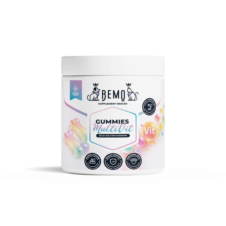 BEMO Gummies Multivit - Żelki multiwitaminowe dla psów i kotów 40szt.