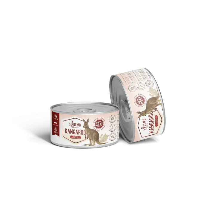 BEMO Karma mokra dla kotów dorosłych Monoproteinowa Kangur 185g