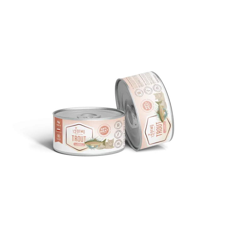 BEMO Karma mokra dla kotów dorosłych Monoproteinowa Pstrąg 185g