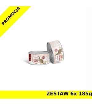 BEMO Karma mokra dla kotów dorosłych Monoproteinowa Kangur ZESTAW 6x 185g