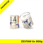 BEMO Karma mokra dla szczeniąt i psów dorosłych KOŃ by SIEMIĘ uśmiał ZESTAW 6x 800g
