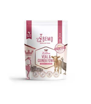 BEMO Karma sucha dla kociąt Cielęcina i Perliczka kitten 500g