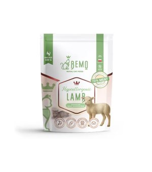 BEMO Karma sucha dla kotów dorosłych Hypoallergenic Jagnięcina 500g