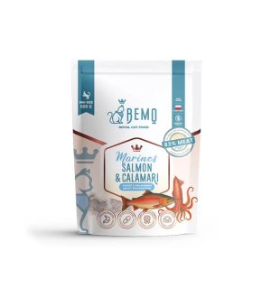 BEMO Karma sucha dla kotów dorosłych Marines Łosoś i Kalmary 500g